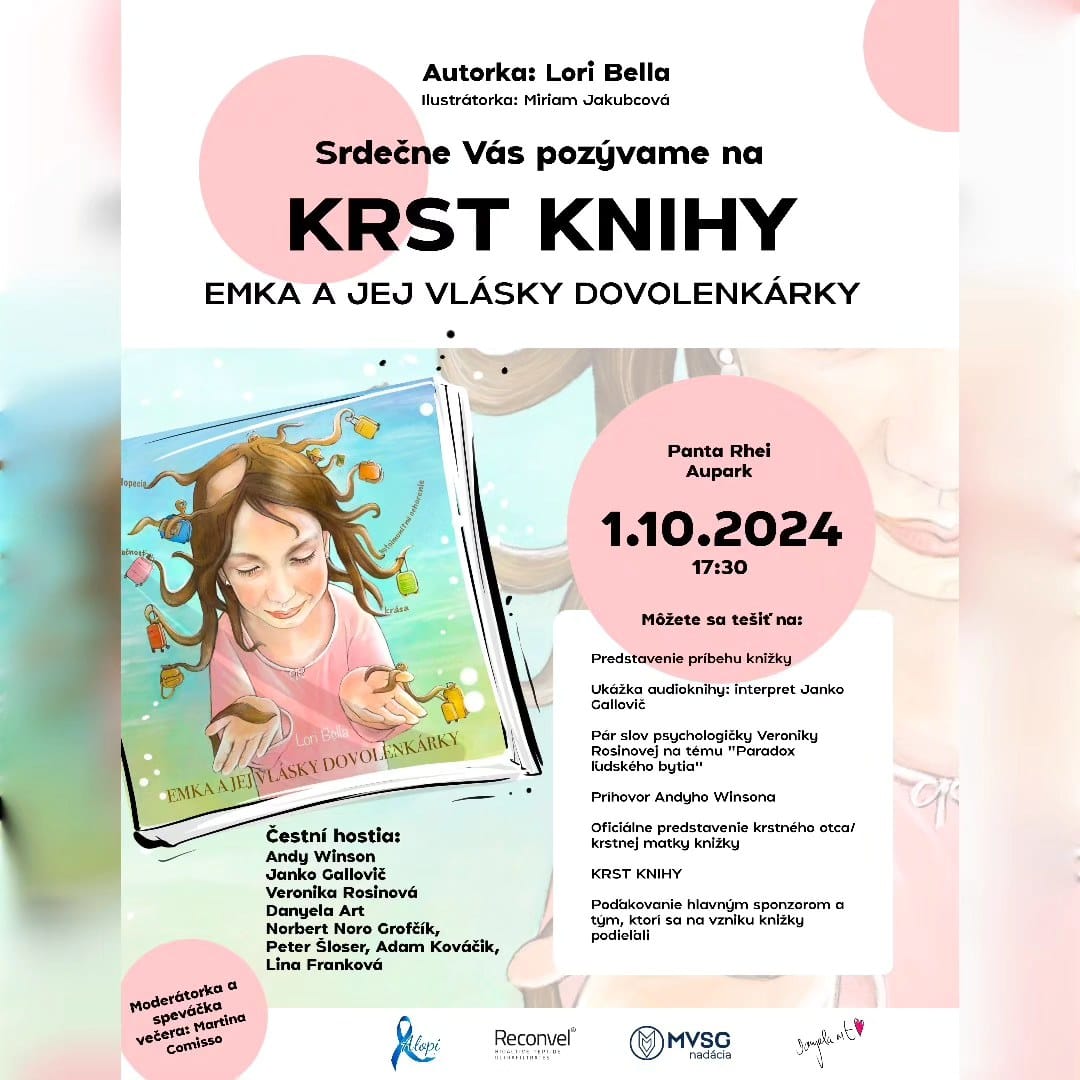 Krst knihy Emka a jej vlásky dovolenkárky